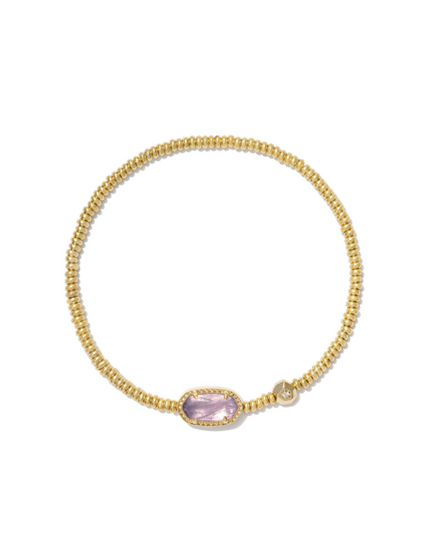 Kendra Scott Grayson Gold Stretch Bracelet Amethyst