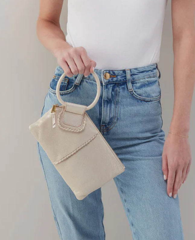 Hobo Wristlet Sand Shimmer