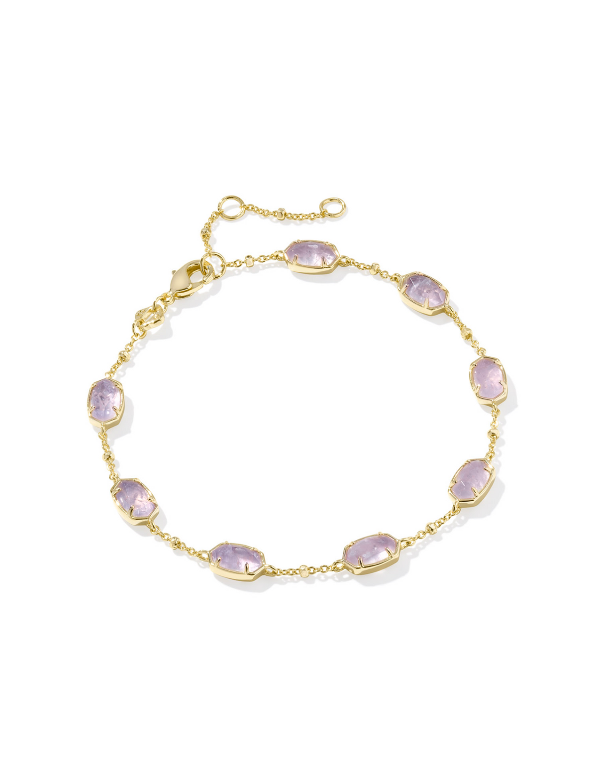 Kendra Scott Emilie Gold Chain Bracelet Purple Amethyst