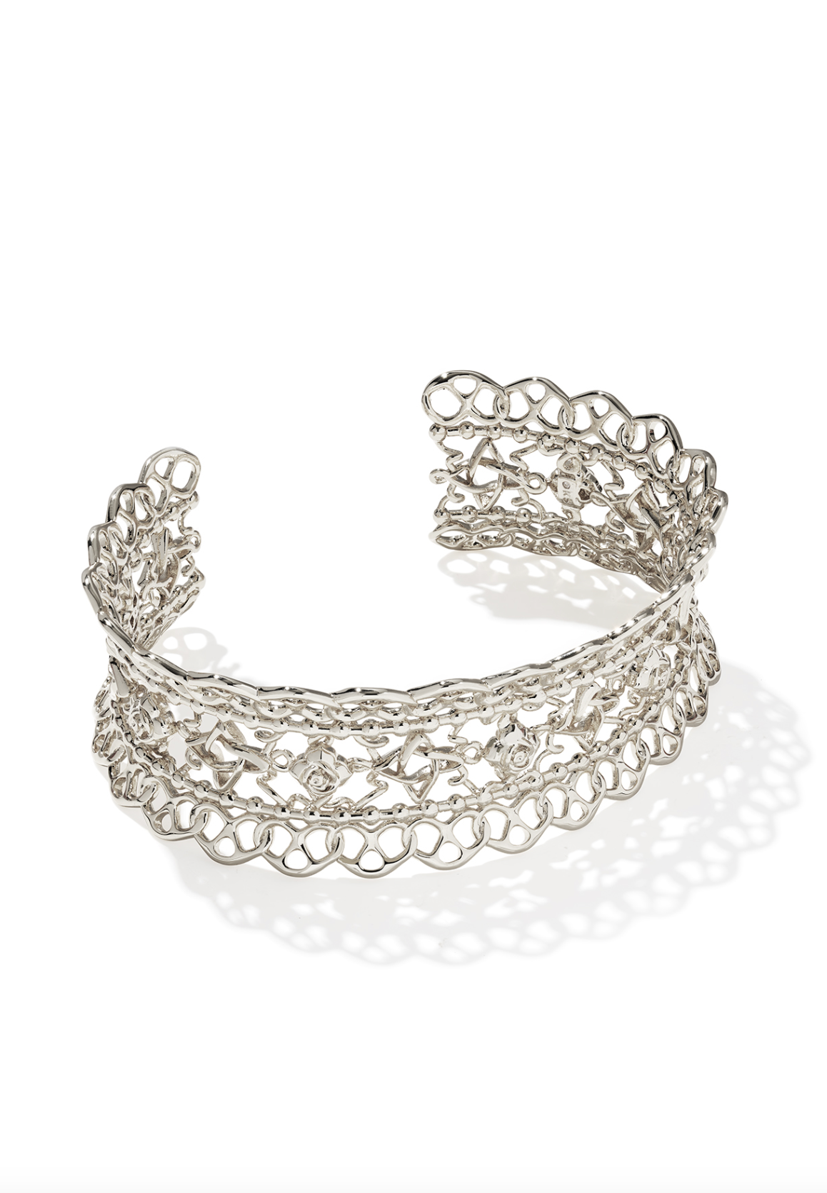 Kendra Scott Krista Lace Cuff Bracelet Silver