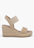 Mia Baylee Wedge Sandal Ecru