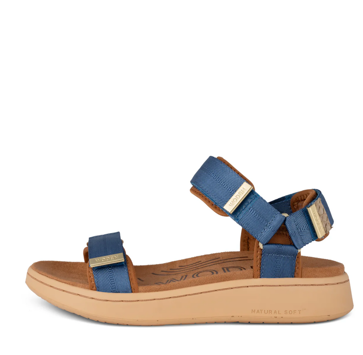 Woden Line Sandal Denim
