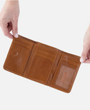 Hobo Jill Trifold Wallet Truffle