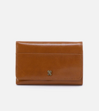 Hobo Jill Trifold Wallet Truffle