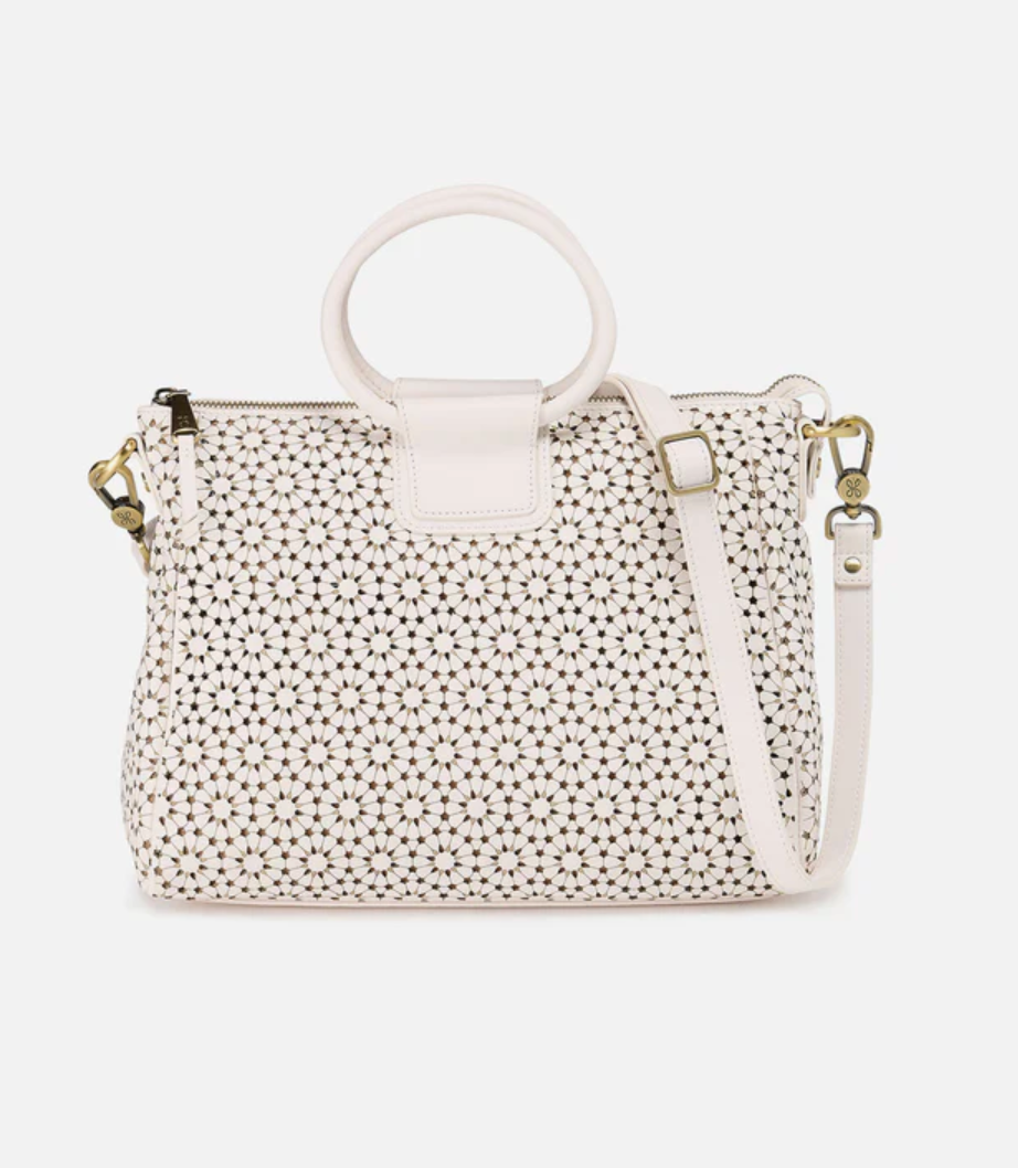 Hobo Shelia Medium Satchel Ecru