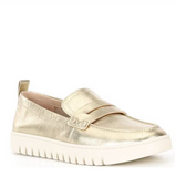 Vionic Uptown Leather Loafers Gold
