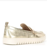 Vionic Uptown Leather Loafers Gold
