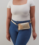 Hobo Fern Slim Belt Bag Saddle Stardust