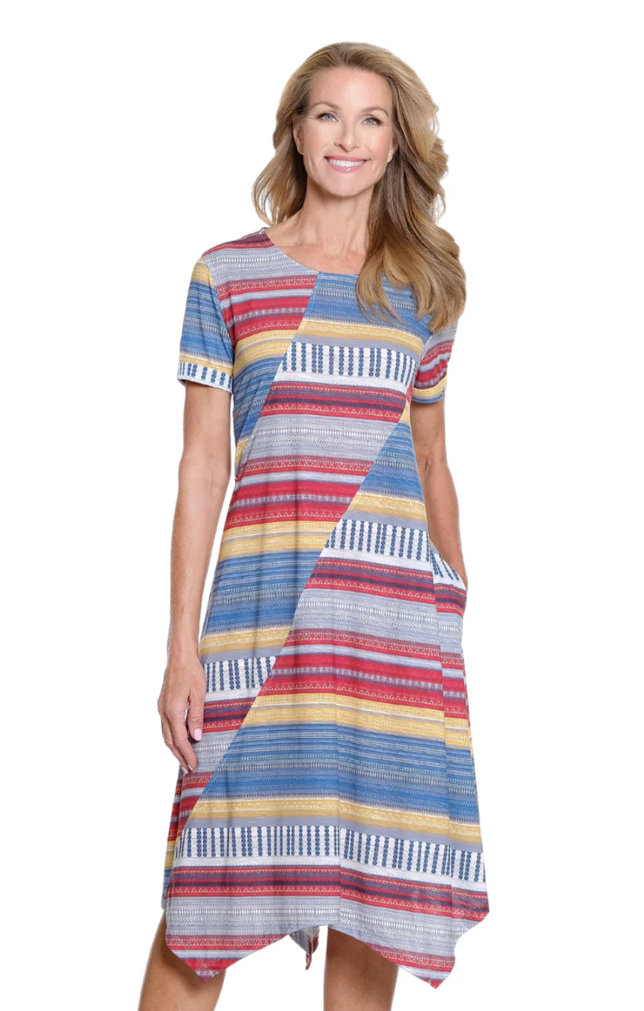 Multiples Handkerchief Hem Dress