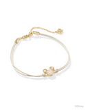 Kendra Scott Disney Mickey Mouse Corded Bracelet Gold Iridescent Drusy