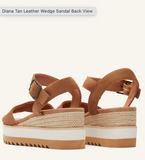 Toms Diana Wedge Tan Leather