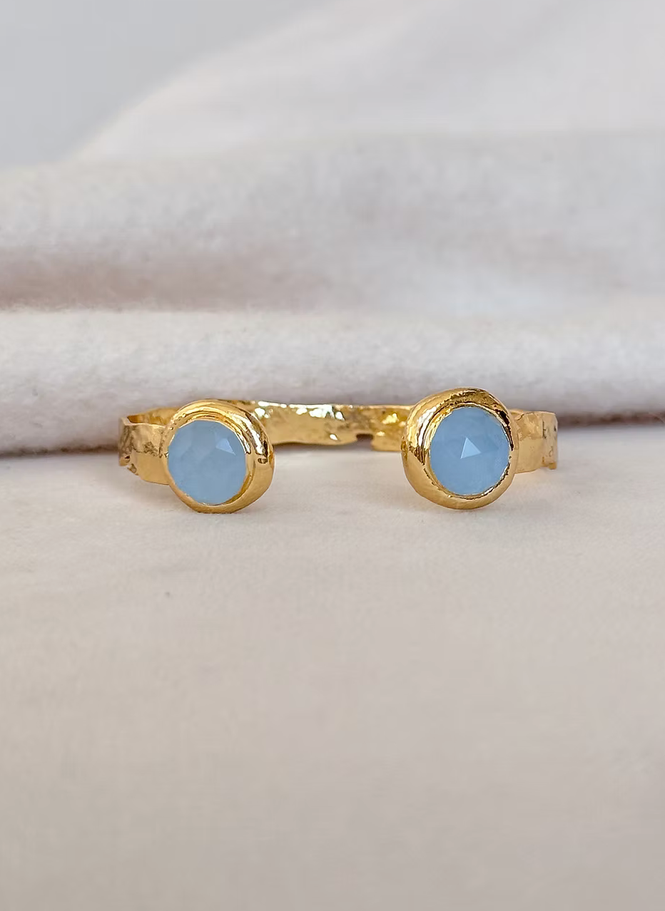 Easton Elle Misty Cuff Bracelet Capri Blue