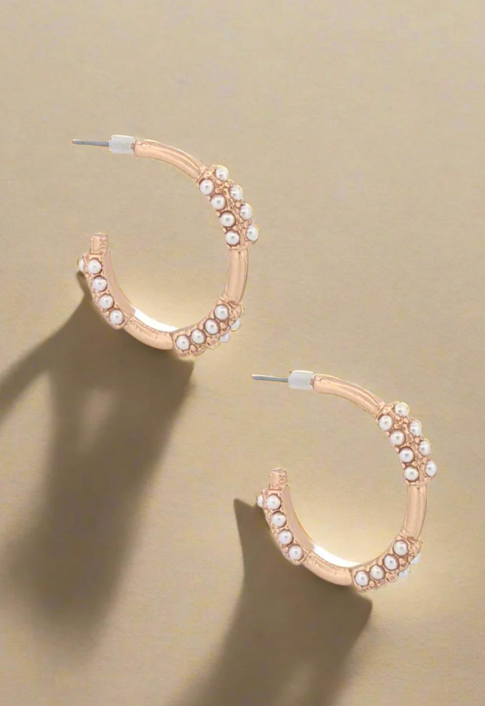 Landon Earrings Matte Gold