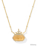 Disney | Kendra Scott Elisa Princess Gold Short Pendant Necklace Gold Orange Citrine