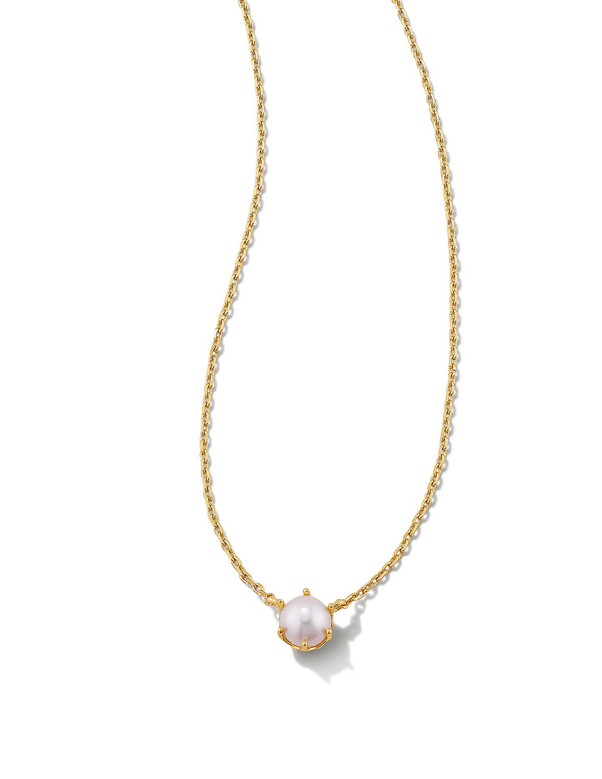 Kendra Scott Ashton Pearl Pendant Necklace in Gold