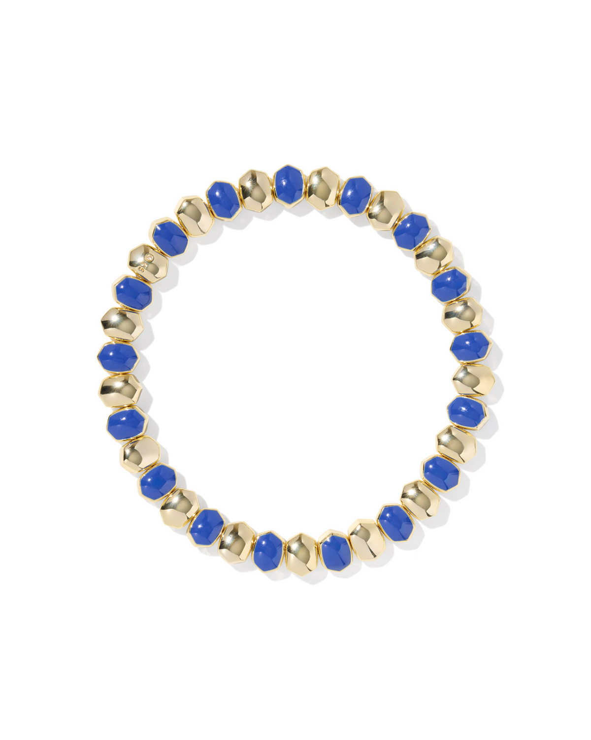 Kendra Scott Daphne Enamel Gold Stretch Bracelet Blue