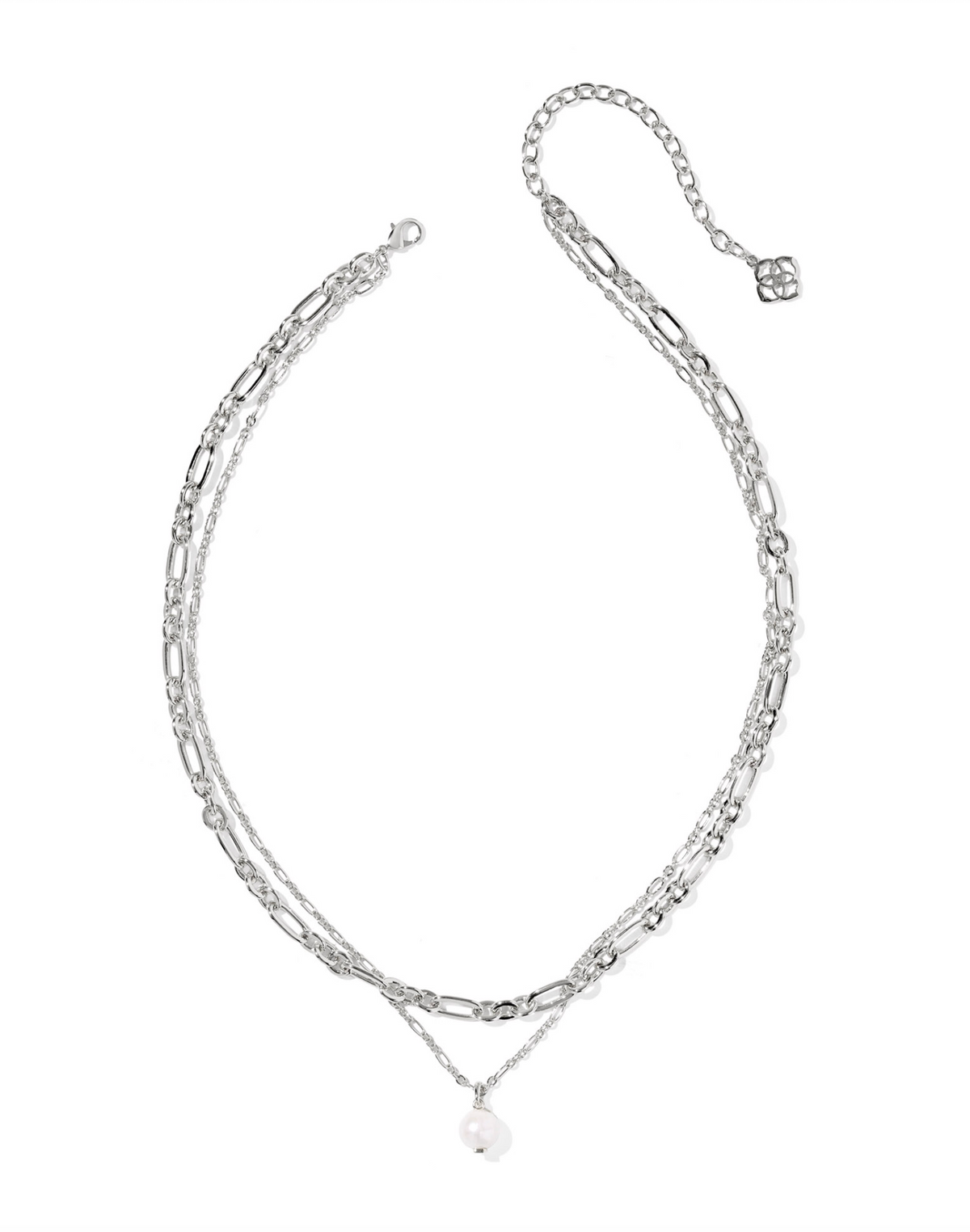 Kendra Scott Ashton Silver Multi Strand Necklace