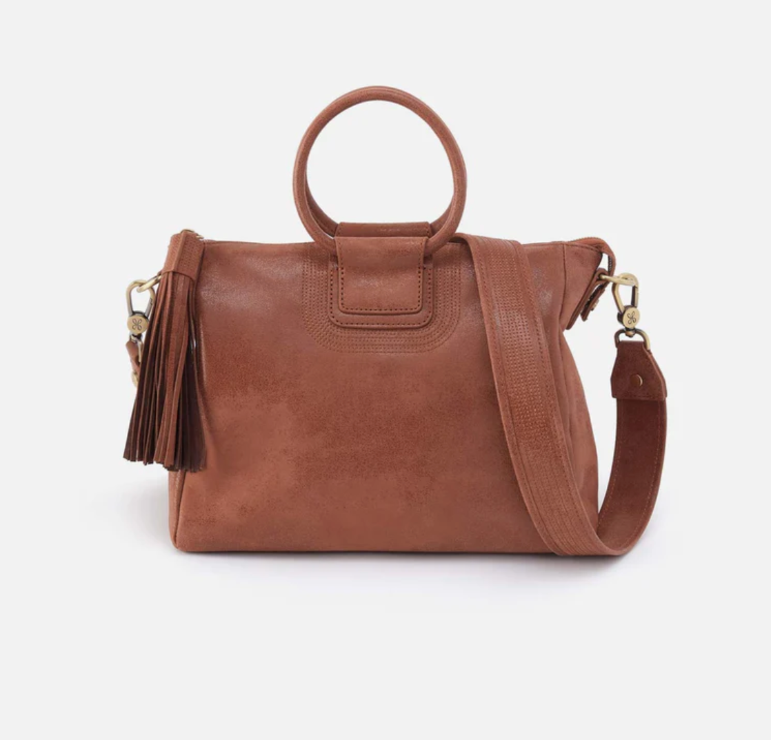 Hobo Sheila Medium Satchel Burnished Saddle
