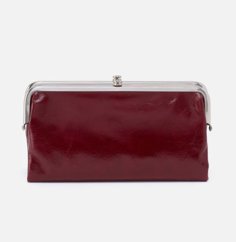 Hobo Lauren Clutch Wallet Saddleberry