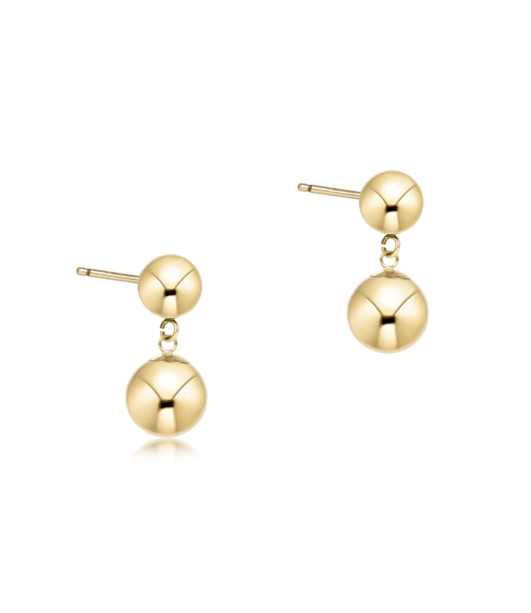 E Newton Classic Ball Drop Stud Gold Various