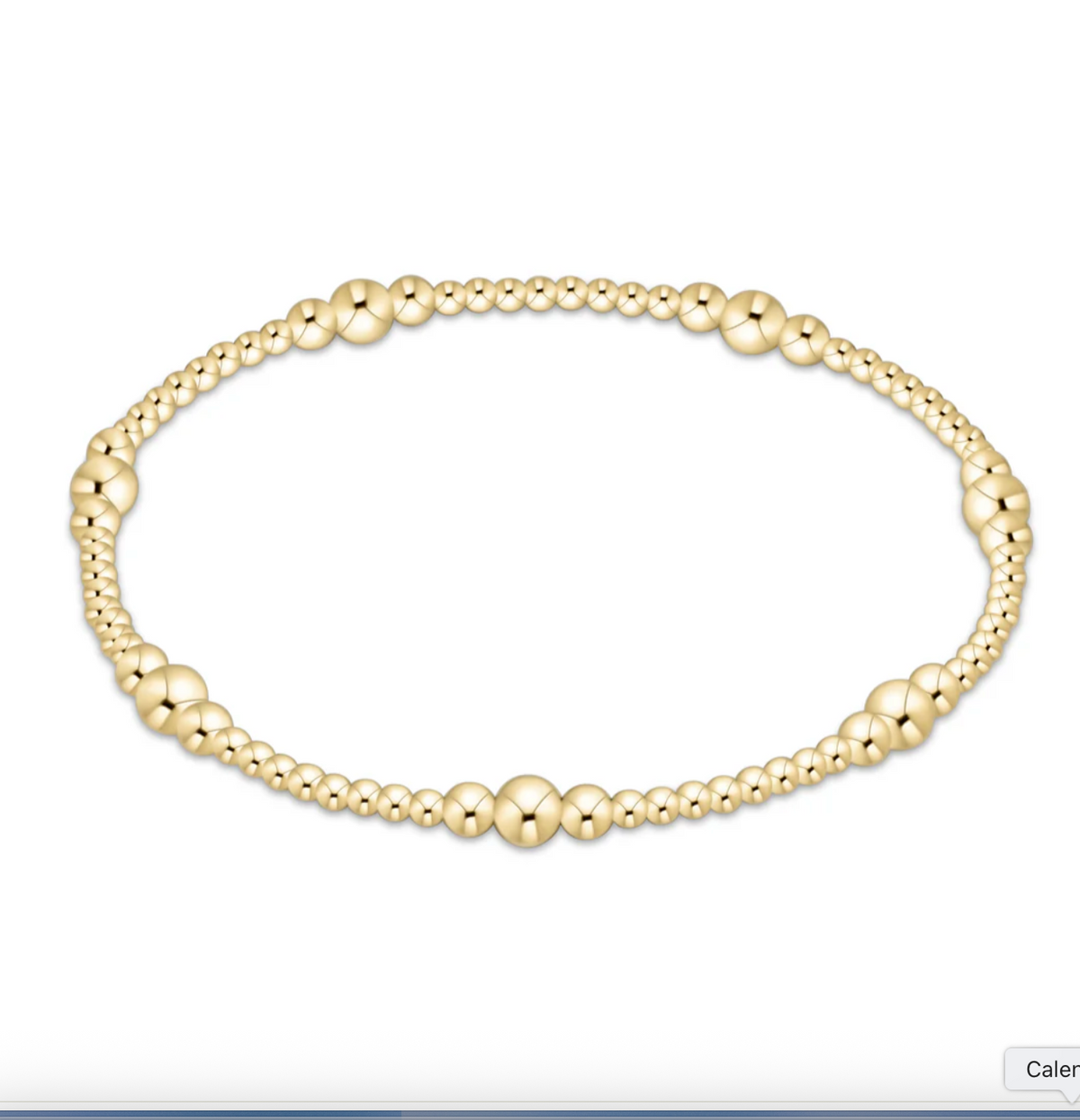 E Newton Purpose Gold 4mm Bead Bracelet