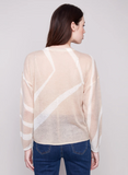 Charlie B Printed Sweater Sesame