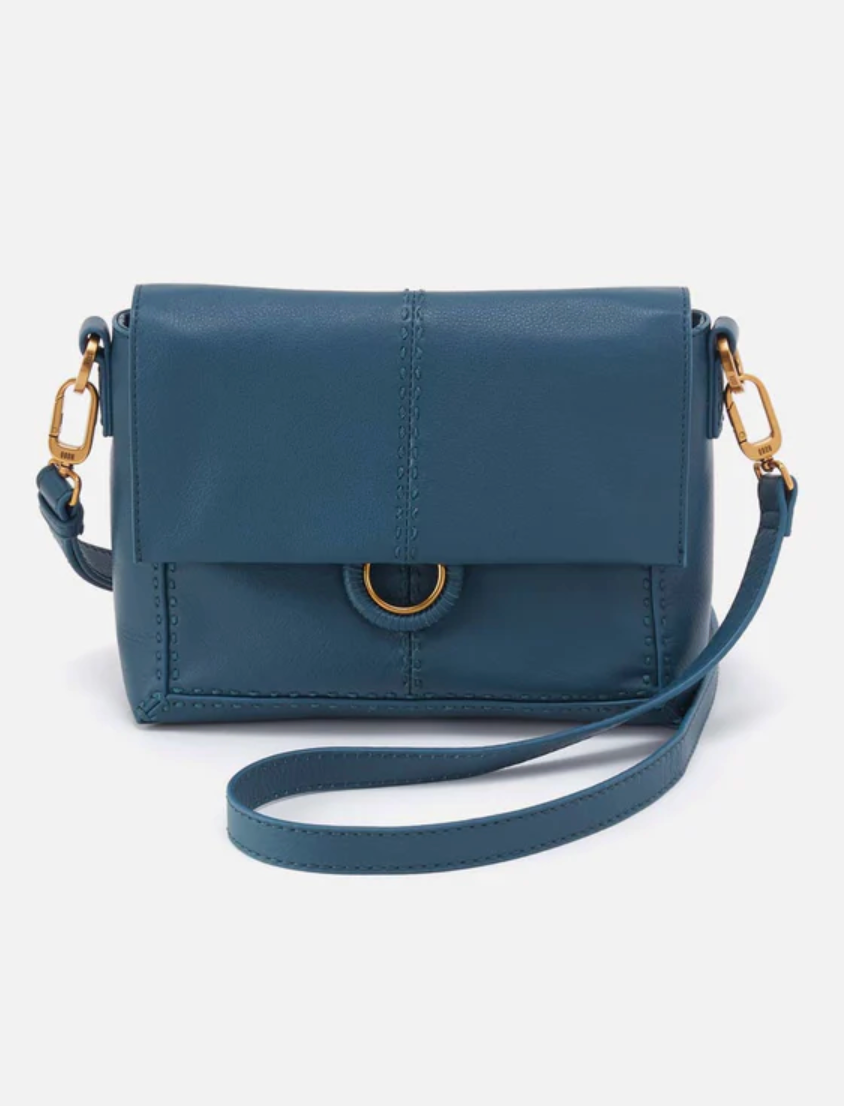 Hobo Austin Flap Crossbody Peacock Feather