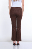 Multiples Pull On Flare Leg Pant Chocolate