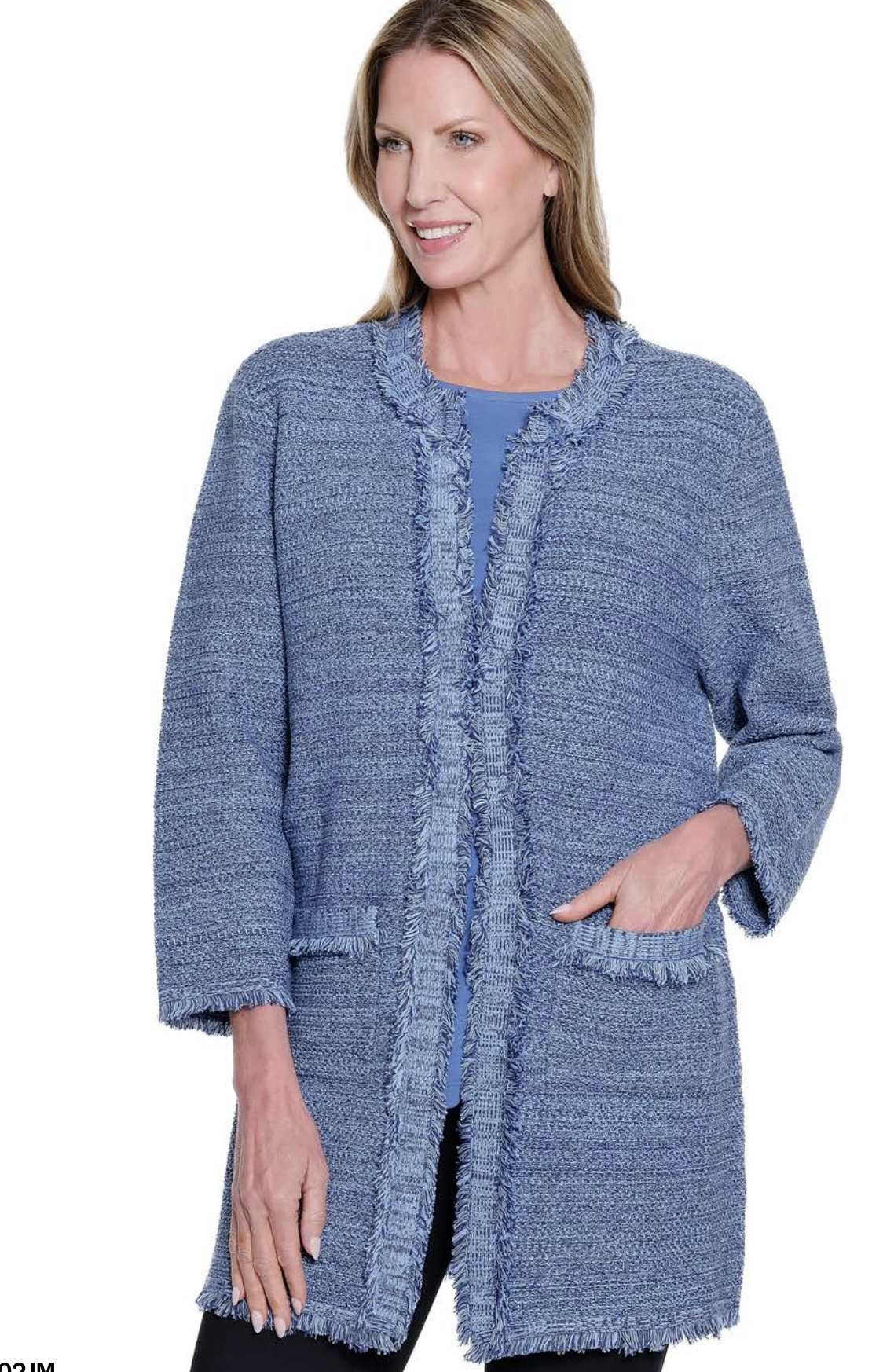 Multiples 2 Pocket Jacket Blue