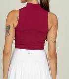 Gold Hinge Day to Night Quarter Zip Top Mulberry