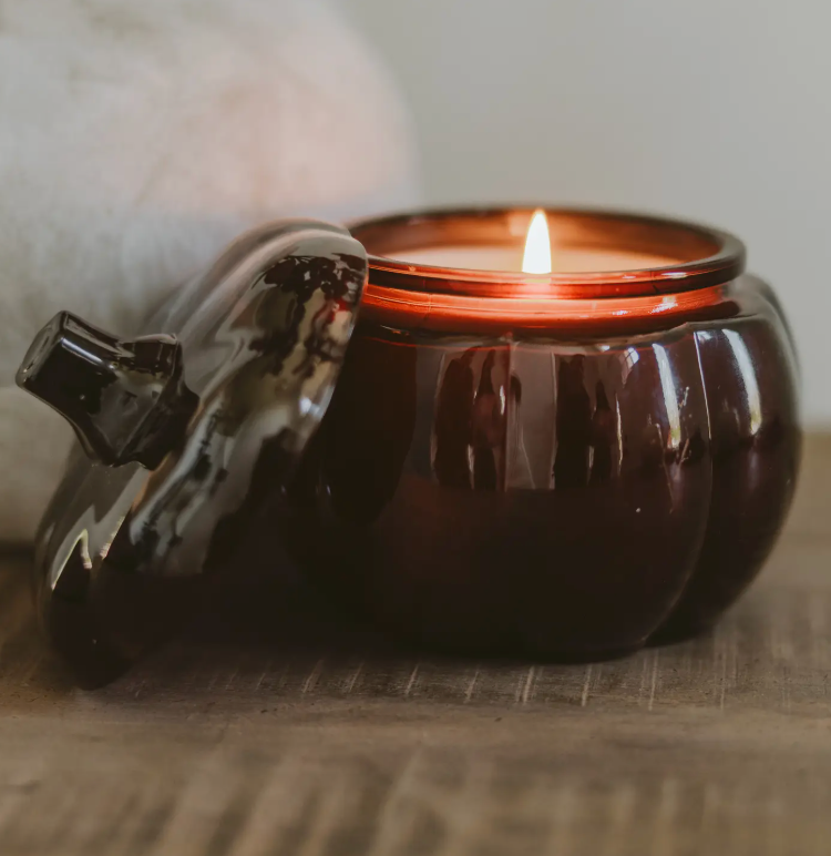 Hello Fall Pumpkin Candle