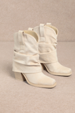 Payton Slouch Boot Off White