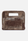 Hobo Ace Clutch Cocoa Platinum