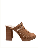 Rome Basket Weave Sandals Brown
