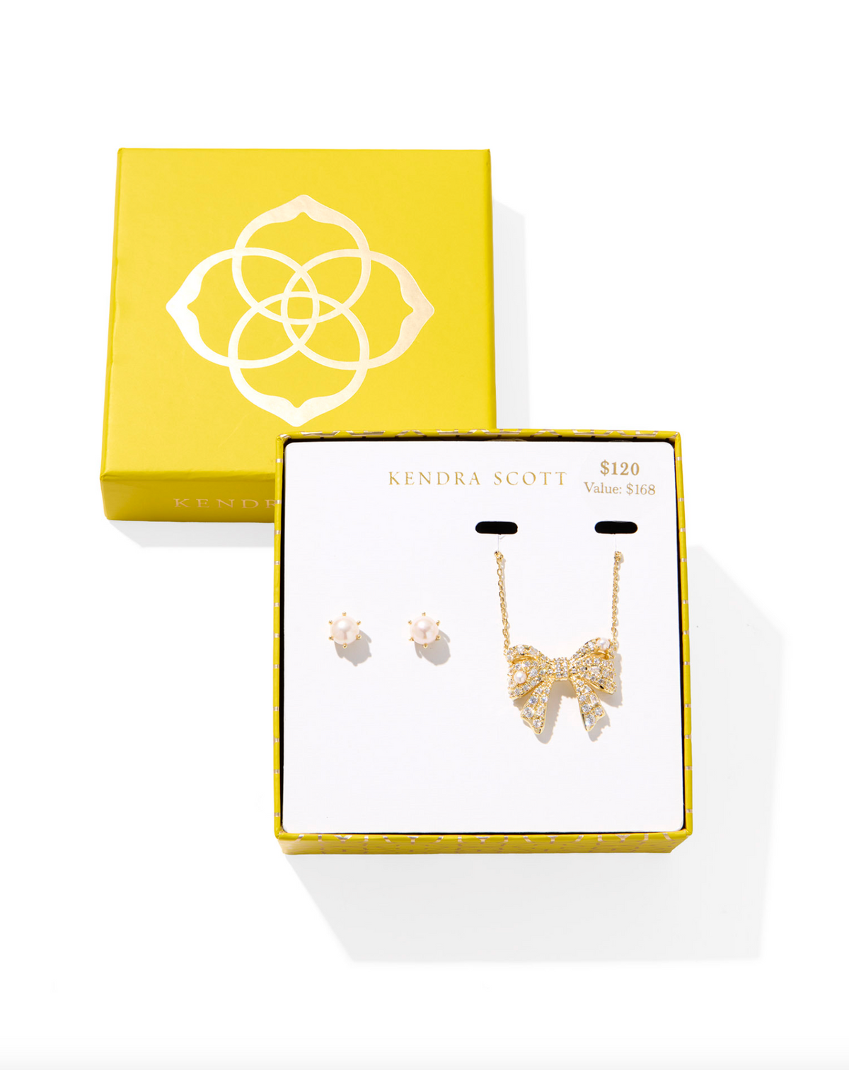 Kendra Scott Krista Bow and Ashton Gift Set Gold