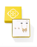 Kendra Scott Krista Bow and Ashton Gift Set Gold