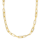 Kendra Scott Bella Gold Chain Necklace White Crystal