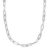 Kendra Scott Bella Silver Chain Necklace White Crystal