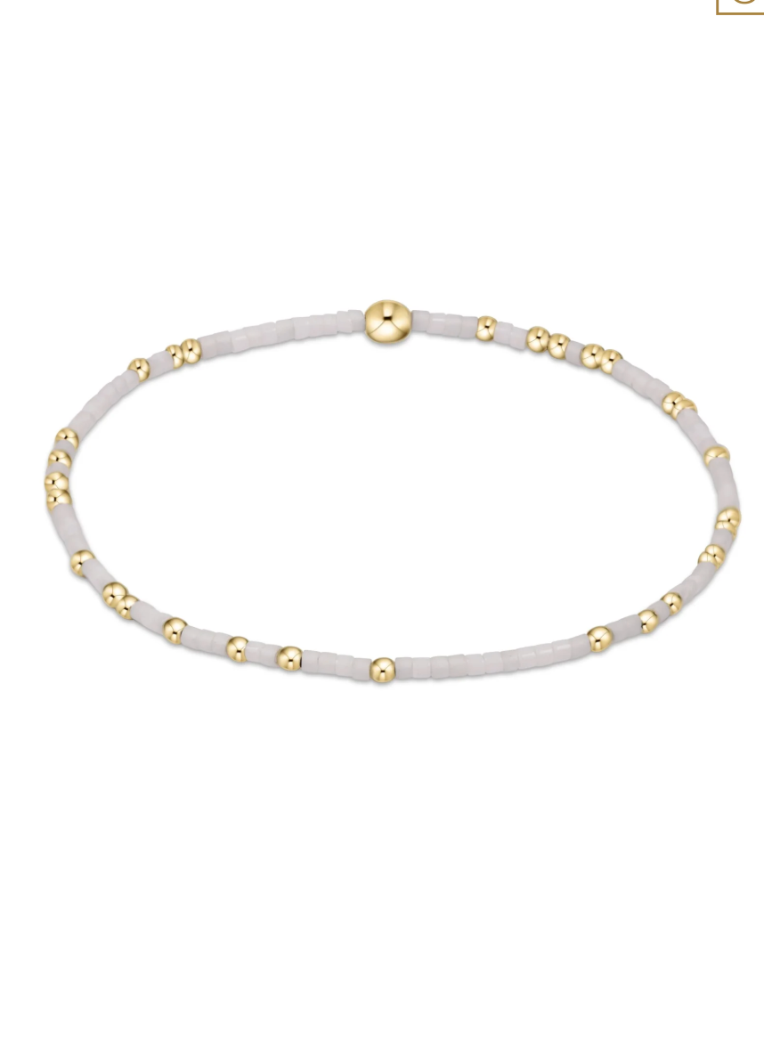 E Newton Hope Unwritten Bracelet Bright White (various sizes)