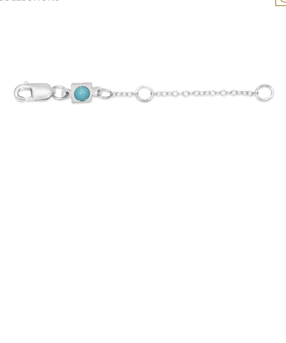 E Newton 2" Necklace Extender Silver