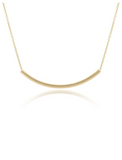 E Newton 16" Necklace Gold Bliss Bar Gold