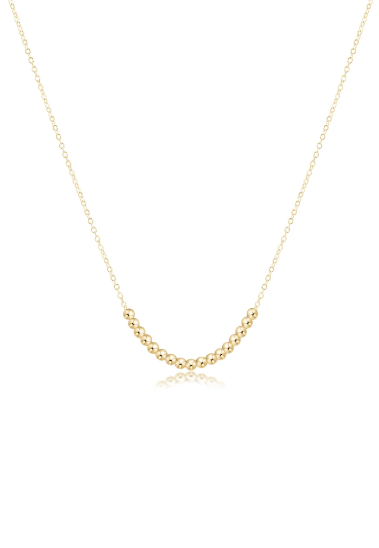 E Newton 16" Necklace Gold Classic Beaded Bliss 2.5 mm Gold