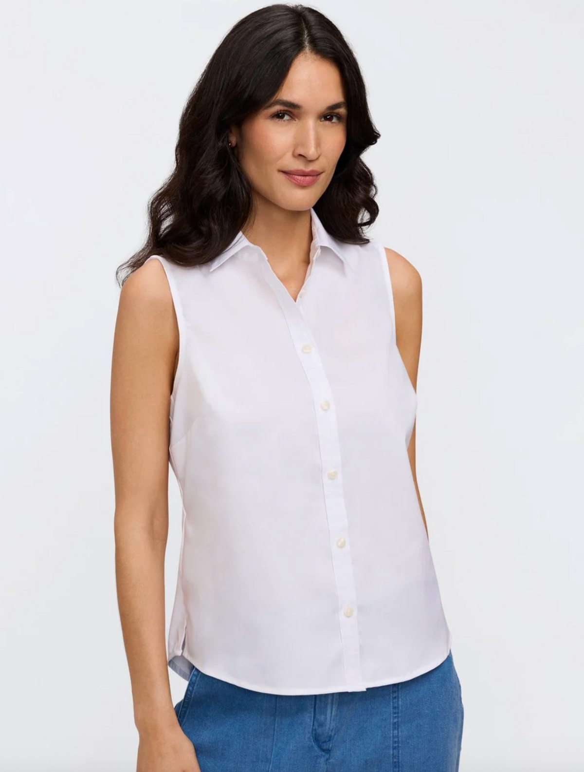 Foxcroft Dina Layering Tank White