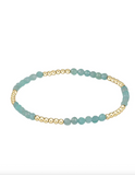 E Newton Blissful Pattern 2.5mm Amazonite Bead Bracelet