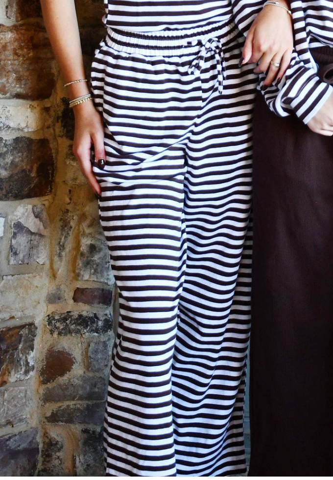 Lulu Mac Brown Stripe Pants