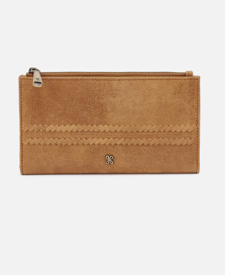 Hobo Jill Large Bifold Wallet Whiskey