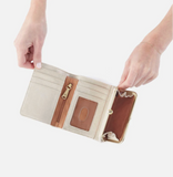 Hobo Robin Compact Wallet Sand Shimmer