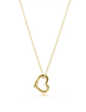 E Newton 16" Necklace Gold Love Charm Gold