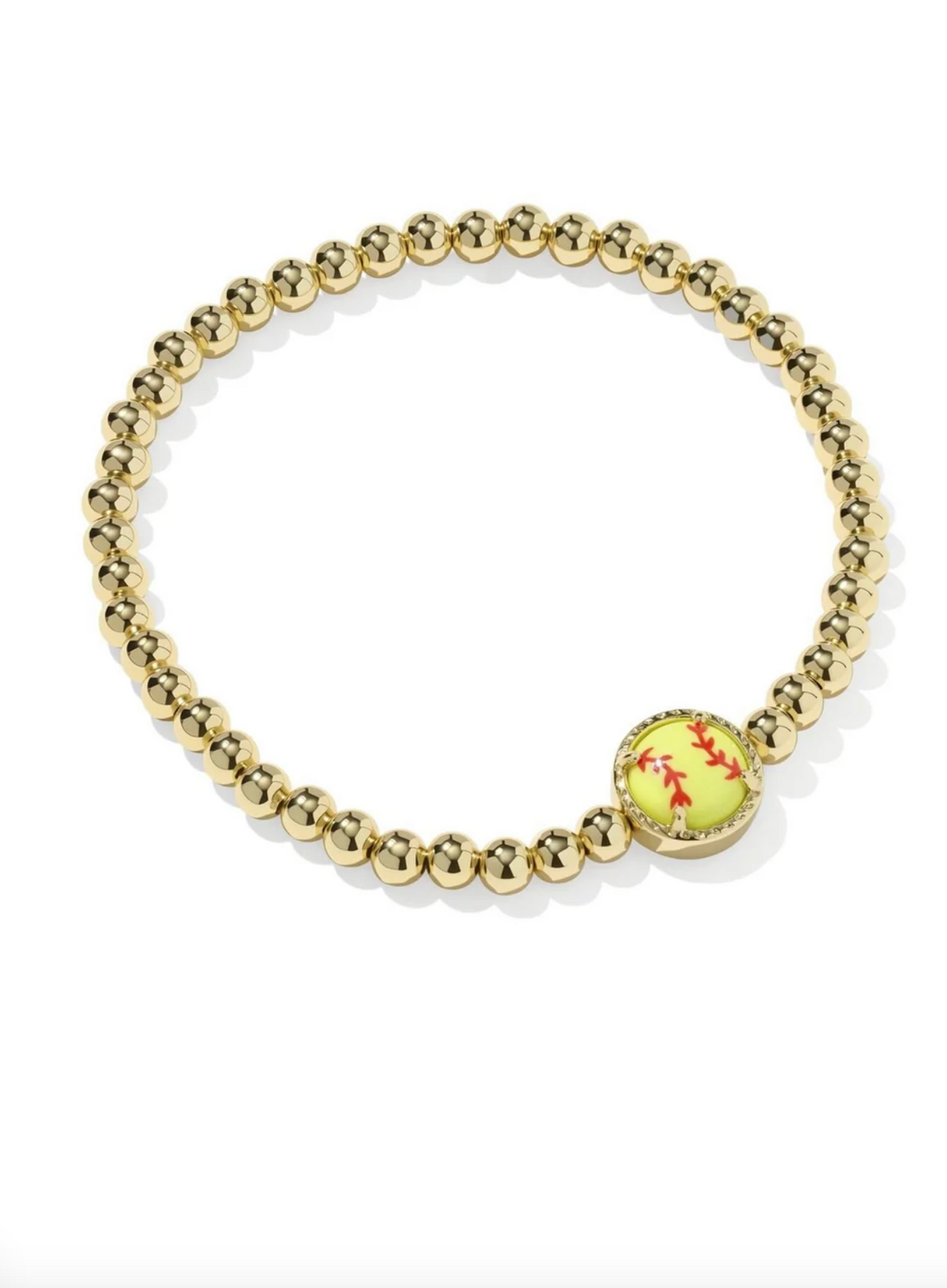 Kendra Scott Softball Stretch Bracelet Gold