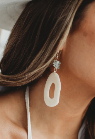 Leslie Curtis Etta Oval Earrings
